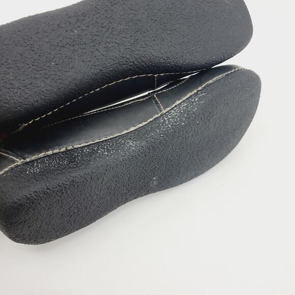 Duluth Trading Co Andina Skimmer Black Leather Slip On Shoe Women's 9 Medium - Picture 8 of 9